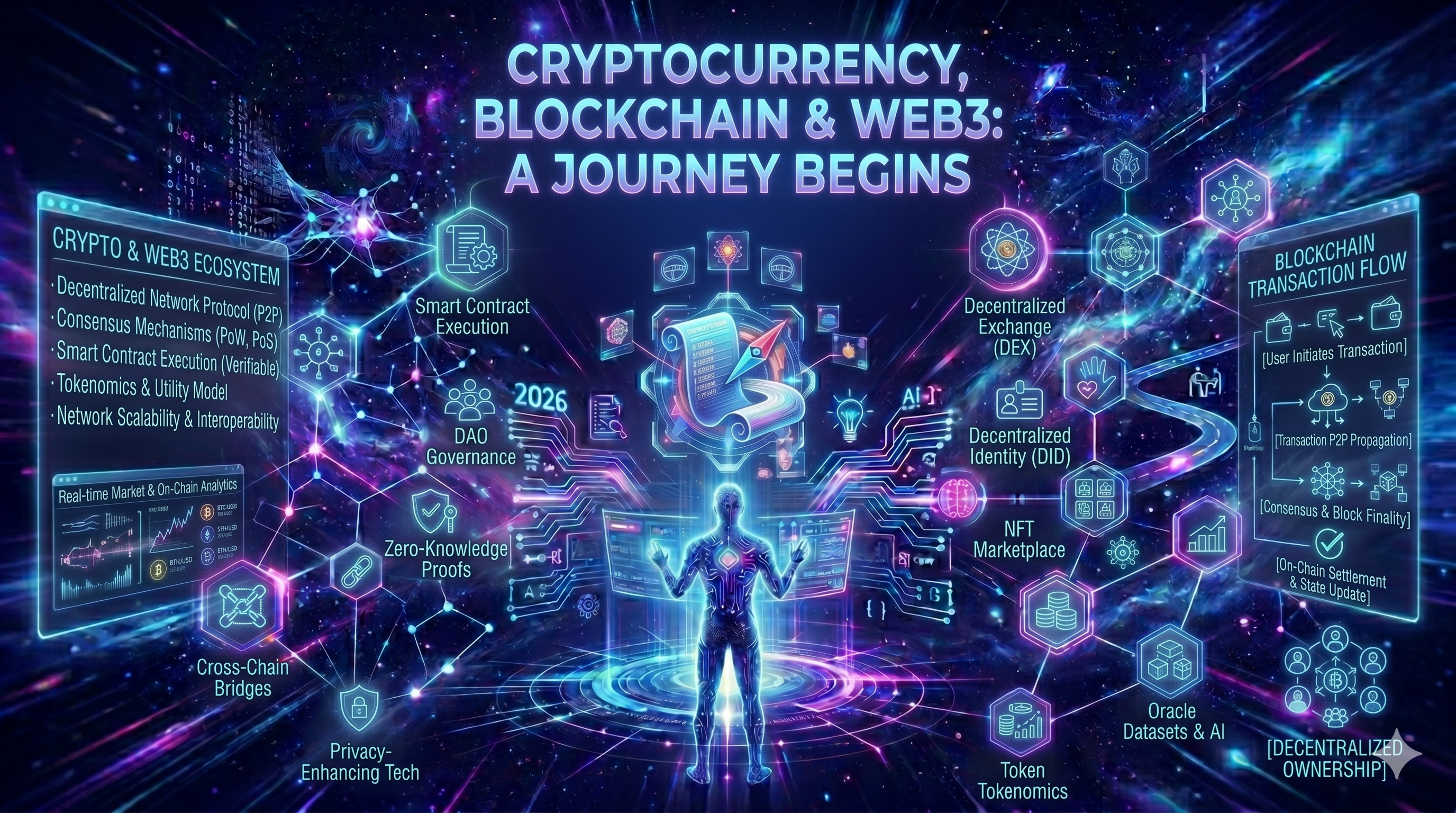 🌐 Cryptocurrency, Blockchain & Web3: A Journey Begins